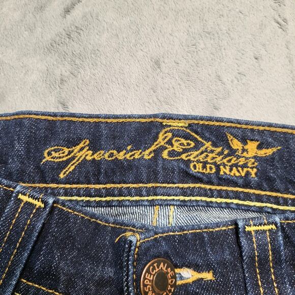 Old Navy Special Edition Jeans Womens 8 Blue Denim Straight Leg Stretch 5 Pocket - Picture 4 of 11
